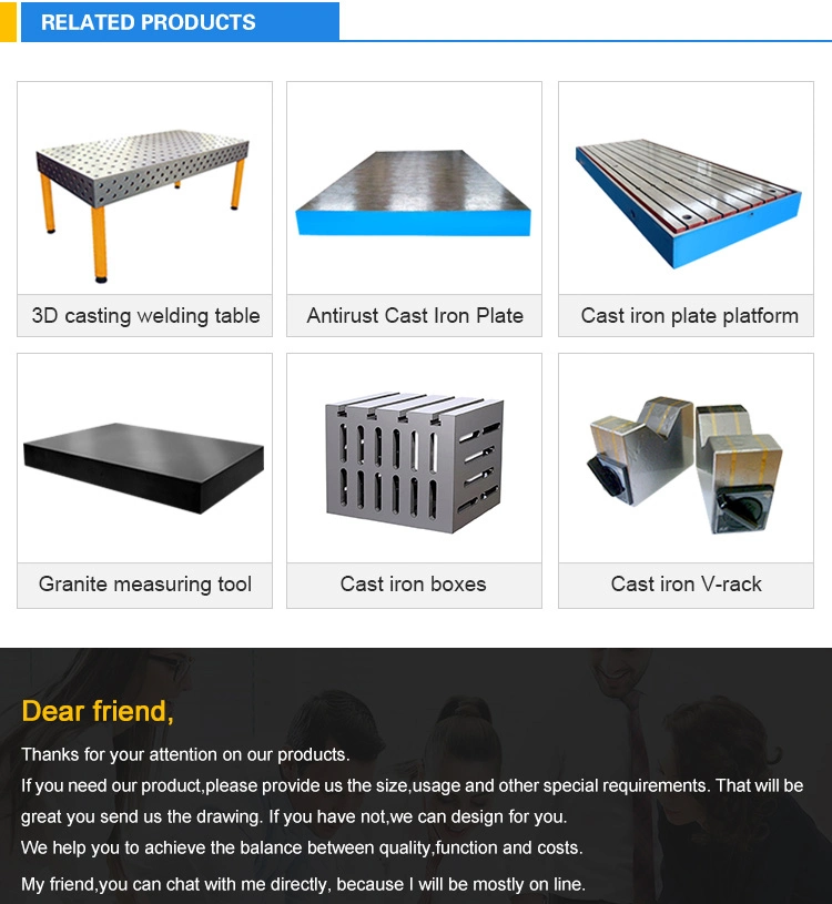 Factory Price Granite/Marble Surface Inspection Worktable/Plates