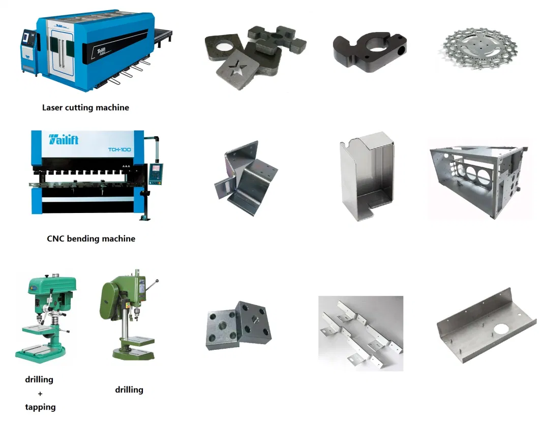 Steel Stamping Parts/Sheet Metal Part for Electrical Motor/Automatic Spare Parts with Black Anodizing Aluminum CNC Milling Parts CMM Inspection